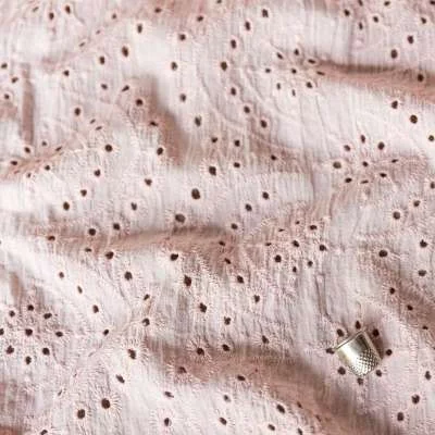 Tissu Broderie Anglaise Premium pour Tops, Robes