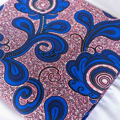 Tissu wax africain haute qualité avec motifs colorés