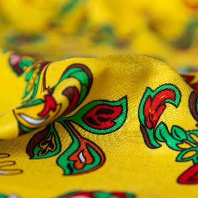 Tissu viscose destiné à des robes kabyles.