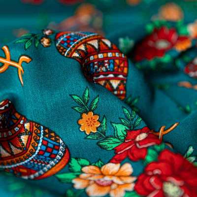 Tissus de viscose dédiés aux robes Kabyles