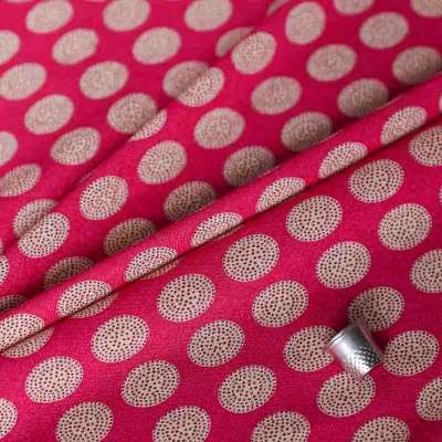 Tissu doux en fibranne viscose, motif pois