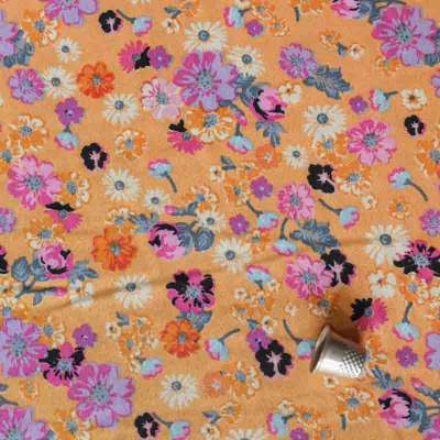 Tissu microfibre imprimé floral haute qualité