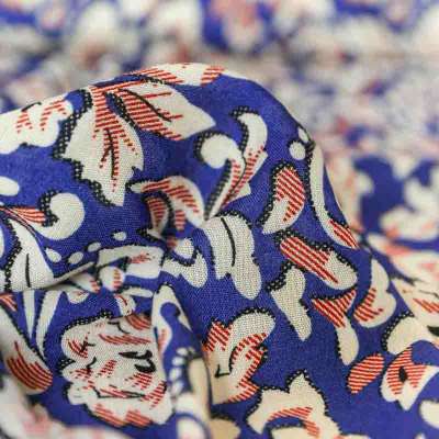 Fibranne viscose à motifs floraux baroques pour robes