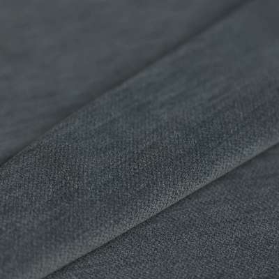 Tissu velours d'ameublement en couleur Gris Anthracite