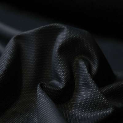 Tissu Gabardine Noir à Petits Pois pour Pantalons et Robes