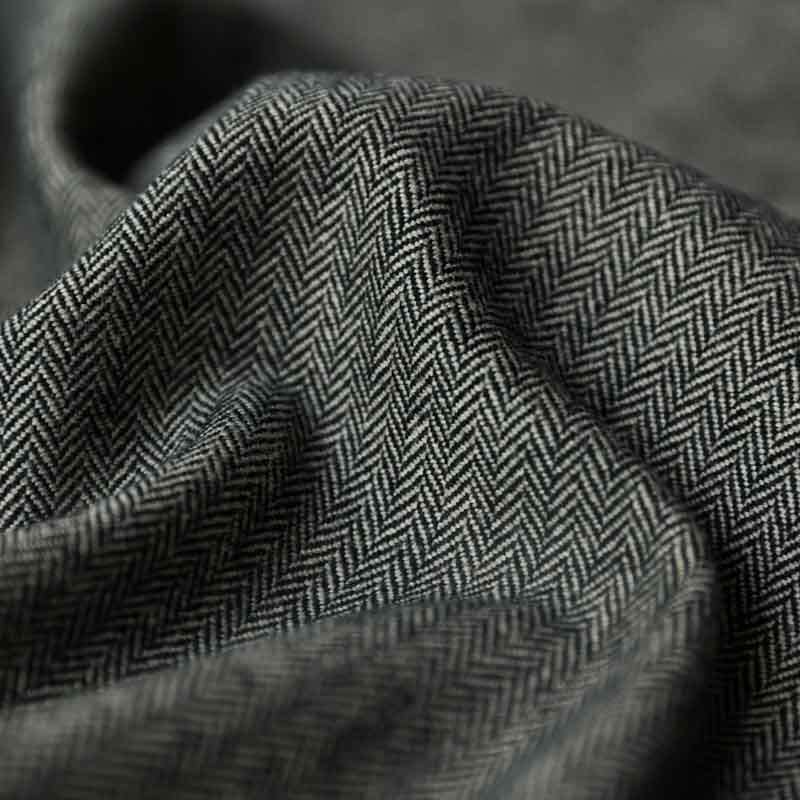 Tissu en laine à Motif Chevron douce idéal pour vêtements d'hiver