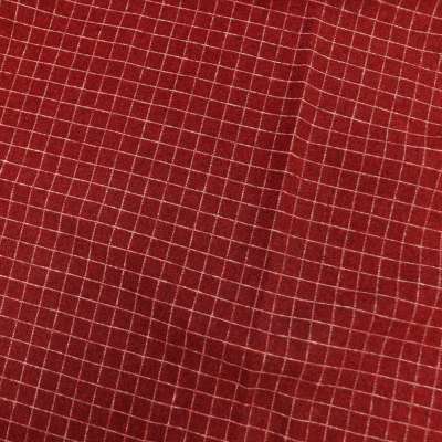 Flanelle rouge à carreaux pour manteaux et vestes chics