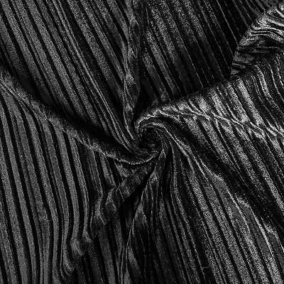 Tissu velours noir idéal pour jupes, pantalons et vestes