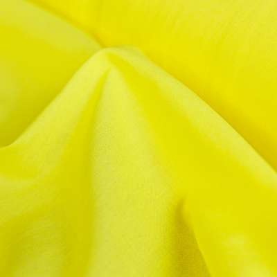 Tissu en popeline légère jaune fluo pour vêtements uniques