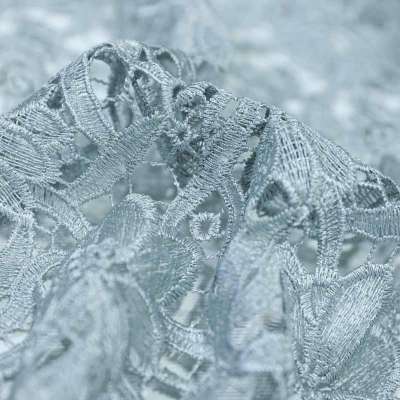 Dentelle guipure gris perle idéale pour créations haut de gamme