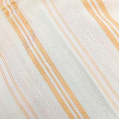 Tissu Crêpe Sousdi Rayé Orange et Blanc – Le Choix Idéal pour l’Été