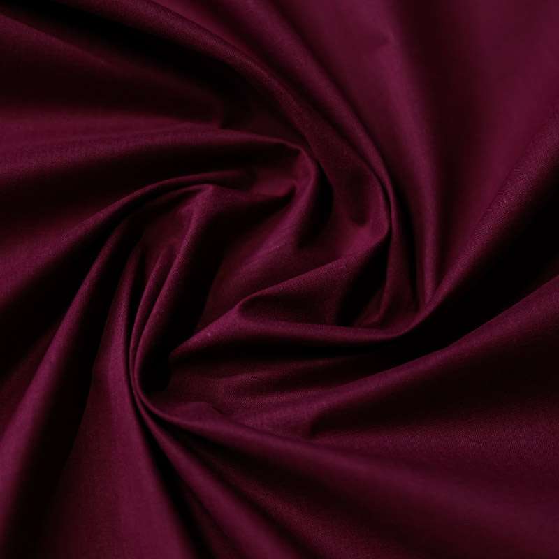 Tissu PolyCoton bordeaux pour des coussins modernes