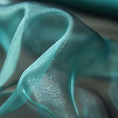 Tissu Organza Changeant Vert parfait pour robes élégantes