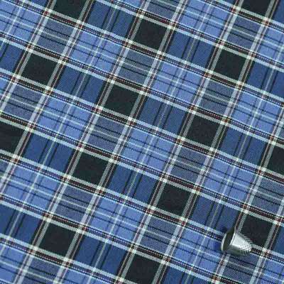 Tissu Tartan Écossais Bleu parfait pour costumes et vestes