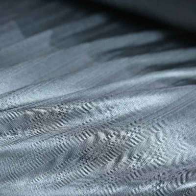 Twill de Viscose Brillant Taupe avec Motif Chevron