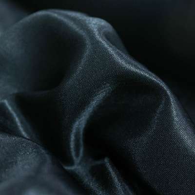 Tissu Twill de Viscose Brillant Noir