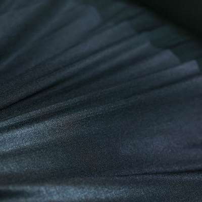 Tissu Twill de Viscose Brillant Noir Chevron