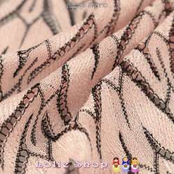 Dentelle Modèle MISSONI Motif Feuilles Couleur Rose