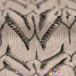 Dentelle Modèle MISSONI Motif Feuilles Couleur Gris