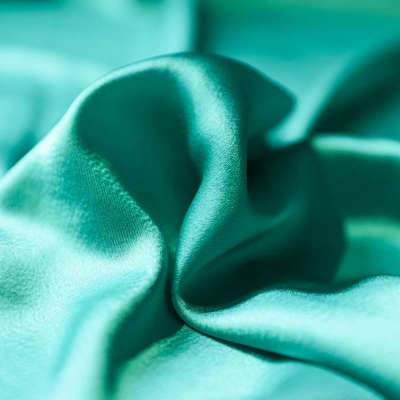 Tissu Satin Haute Qualité Turquoise