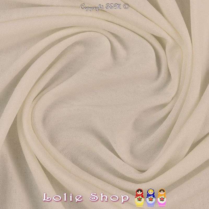 Jersey Viscose Uni Couleur Blanc Cassé