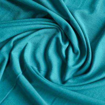 Jersey viscose turquoise extensible pour couture