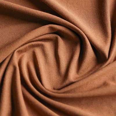 Jersey viscose marron extensible pour couture