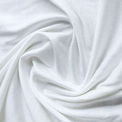 Tissu jersey viscose blanc souple et respirant