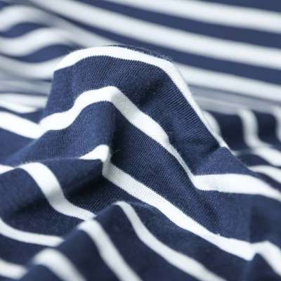 Tissu jersey viscose haute qualité avec rayures classiques