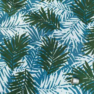 Fibranne Viscose Haut de Gamme Motif Tropical