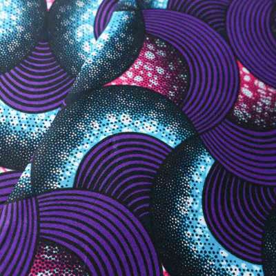 Tissu Wax africain au design hypnotique