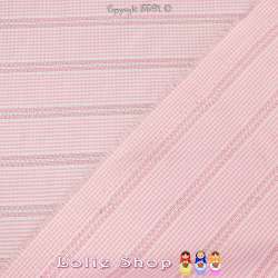 Jacquard Coton Imprimé Vichy Couleur Rose