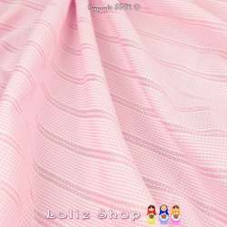 Jacquard Coton Imprimé Vichy Couleur Rose